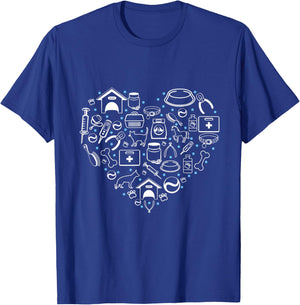 Vet Tech Veterinary Technician Medicine Veterinarian animal T-Shirt - T-Shirt | Royal
