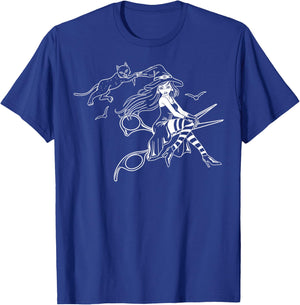 Scissors Hairdresser Witch Cute Halloween Hair Salon Team T-Shirt - T-Shirt | Royal