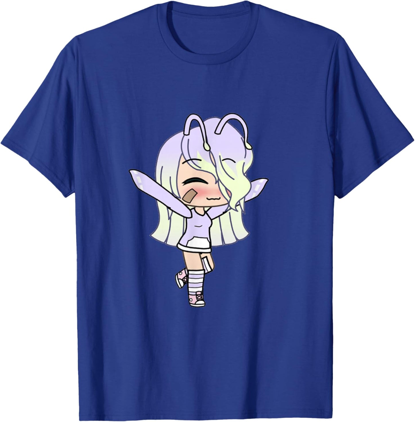 Love Gacha Figure Cute Girl in Purple T-Shirt - T-Shirt | Royal