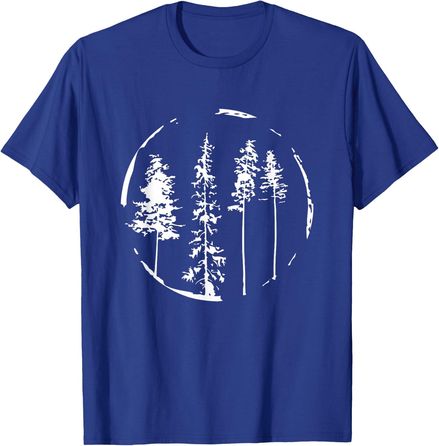Christmas Pine Forest, Pine Trees T-Shirt - T-Shirt | Royal