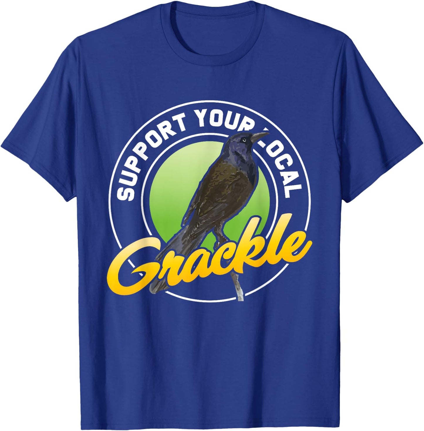 Quiscalus Grackle Bird Kawaii Bird Lover T-Shirt - T-Shirt | Royal