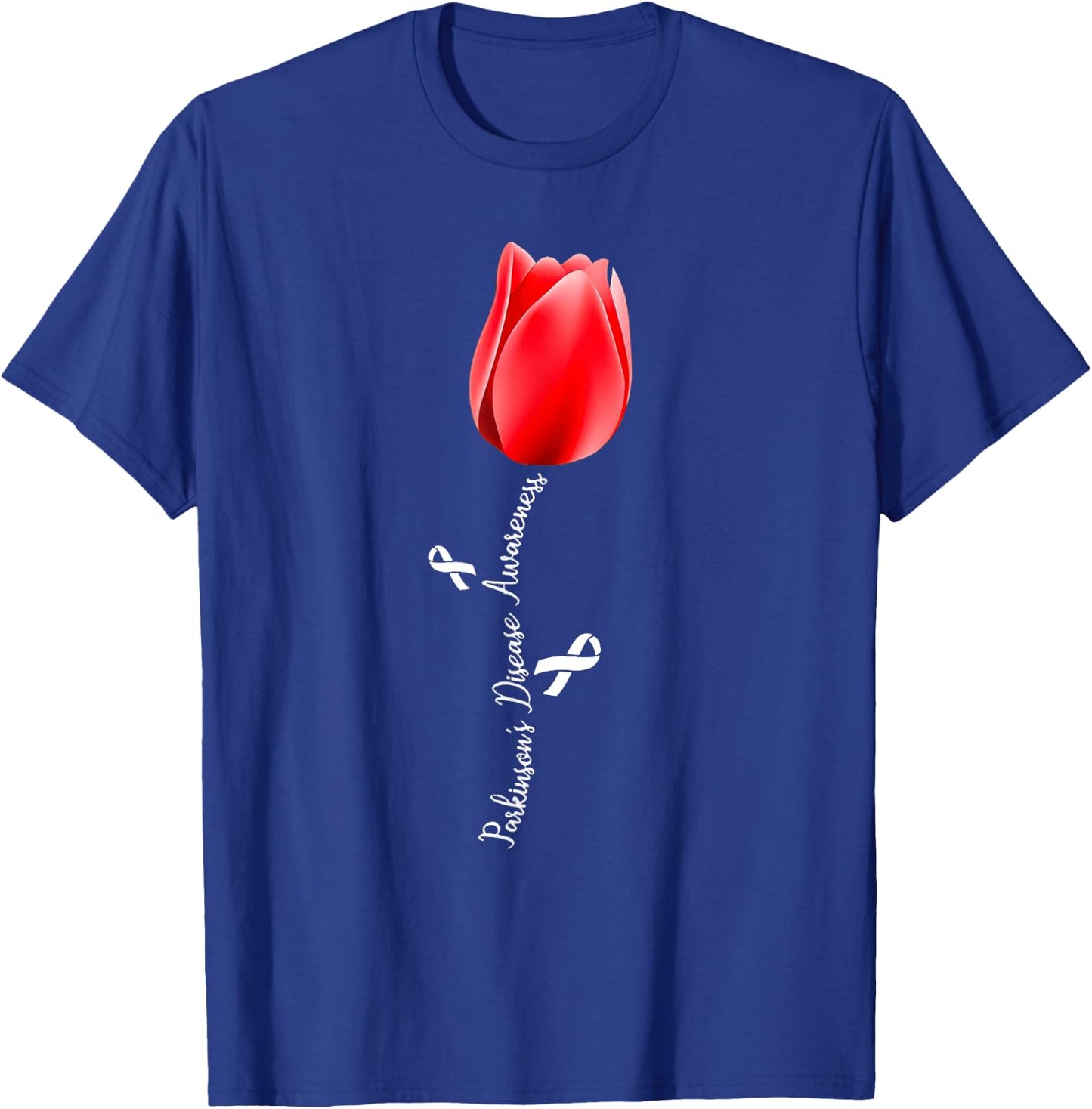 Parkinson Disease Awareness Tulip April Month T-Shirt - T-Shirt | Royal