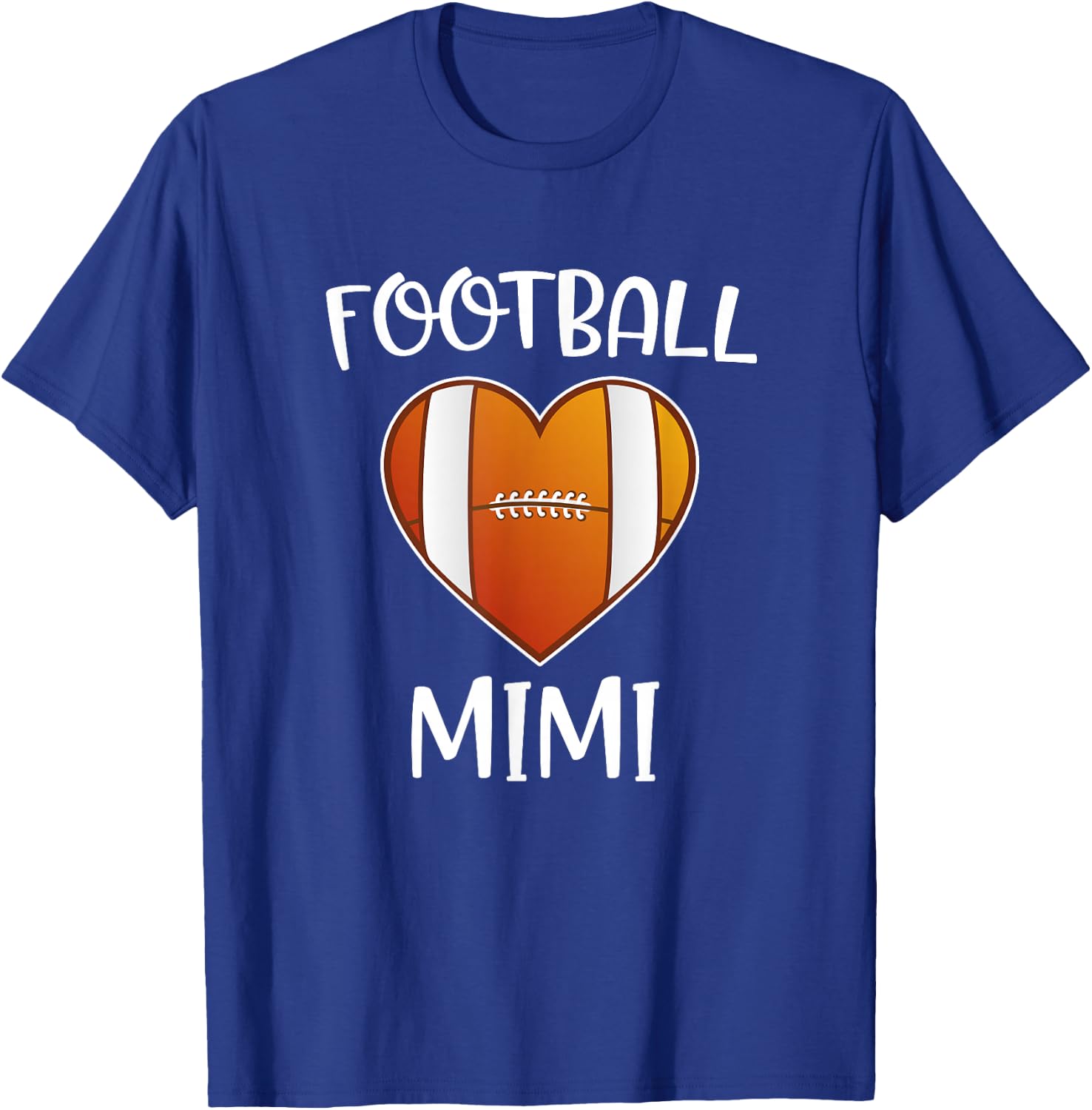 Football Mimi Cute Heart Football Gift Mimi Of A Player T-Shirt - T-Shirt | Royal