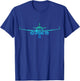 Airplane Pilot Kids Men Toddler Boys Plane T-Shirt - T-Shirt | Royal