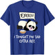 Exercise? I Thought You Said Extra Rice - Sleepy Panda T-Shirt - T-Shirt | Royal