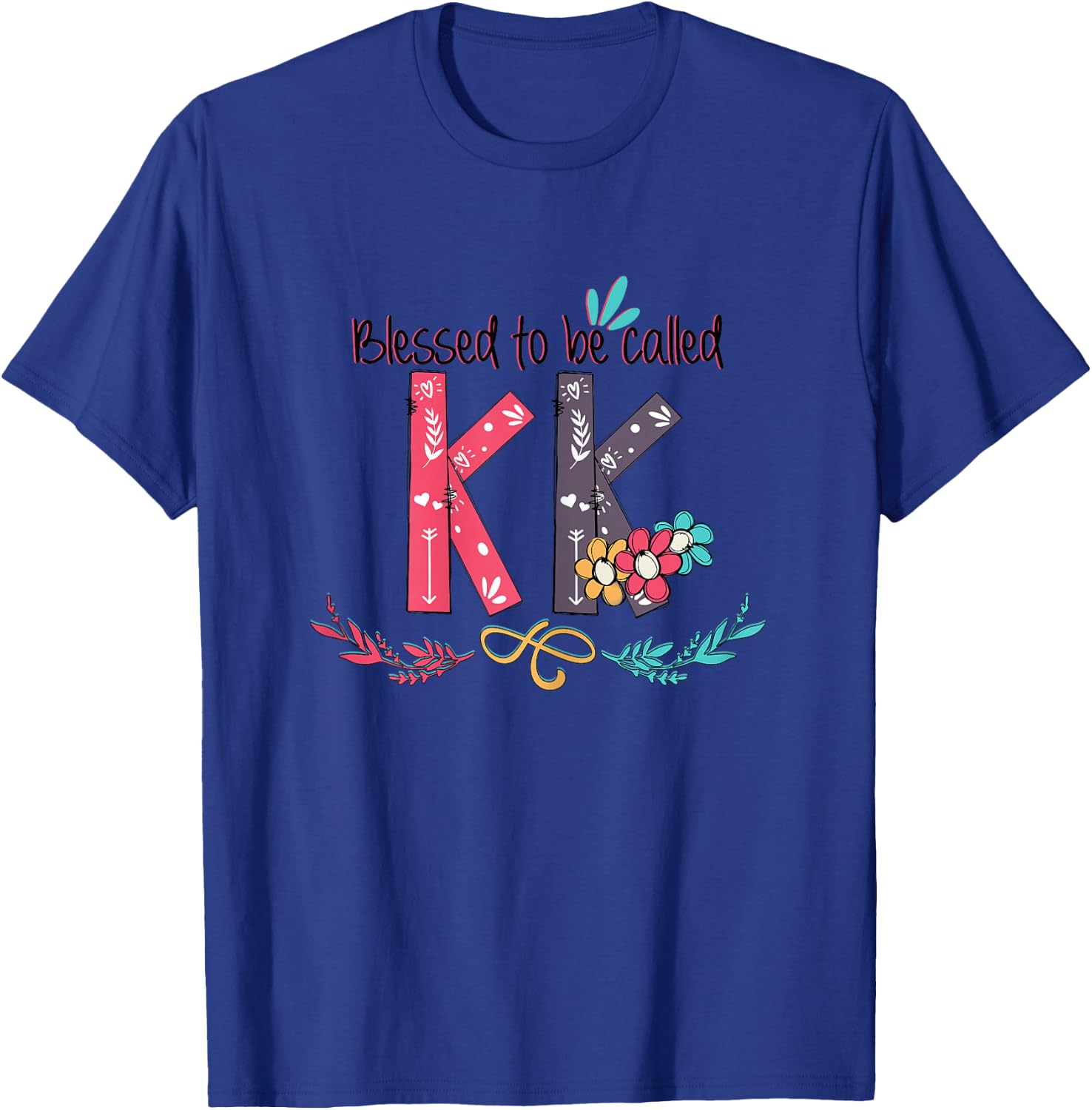 Blessed to be Called KK Colorful Gifts-Grandma T-Shirt - T-Shirt | Royal