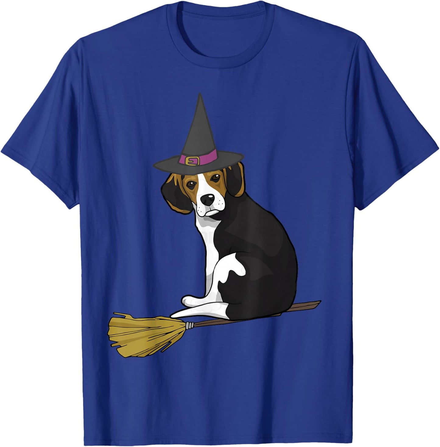 Beagle Shirt Funny Halloween T Shirt Witch Dog Gifts Costume T-Shirt - T-Shirt | Royal