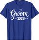 Groom Est 2026 Married Wedding Groom Party Bachelorette T-Shirt - T-Shirt | Royal