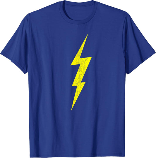 Lightning Bolt Electrical Storm Graphic Icon T-Shirt - T-Shirt | Royal