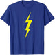 Lightning Bolt Electrical Storm Graphic Icon T-Shirt - T-Shirt | Royal