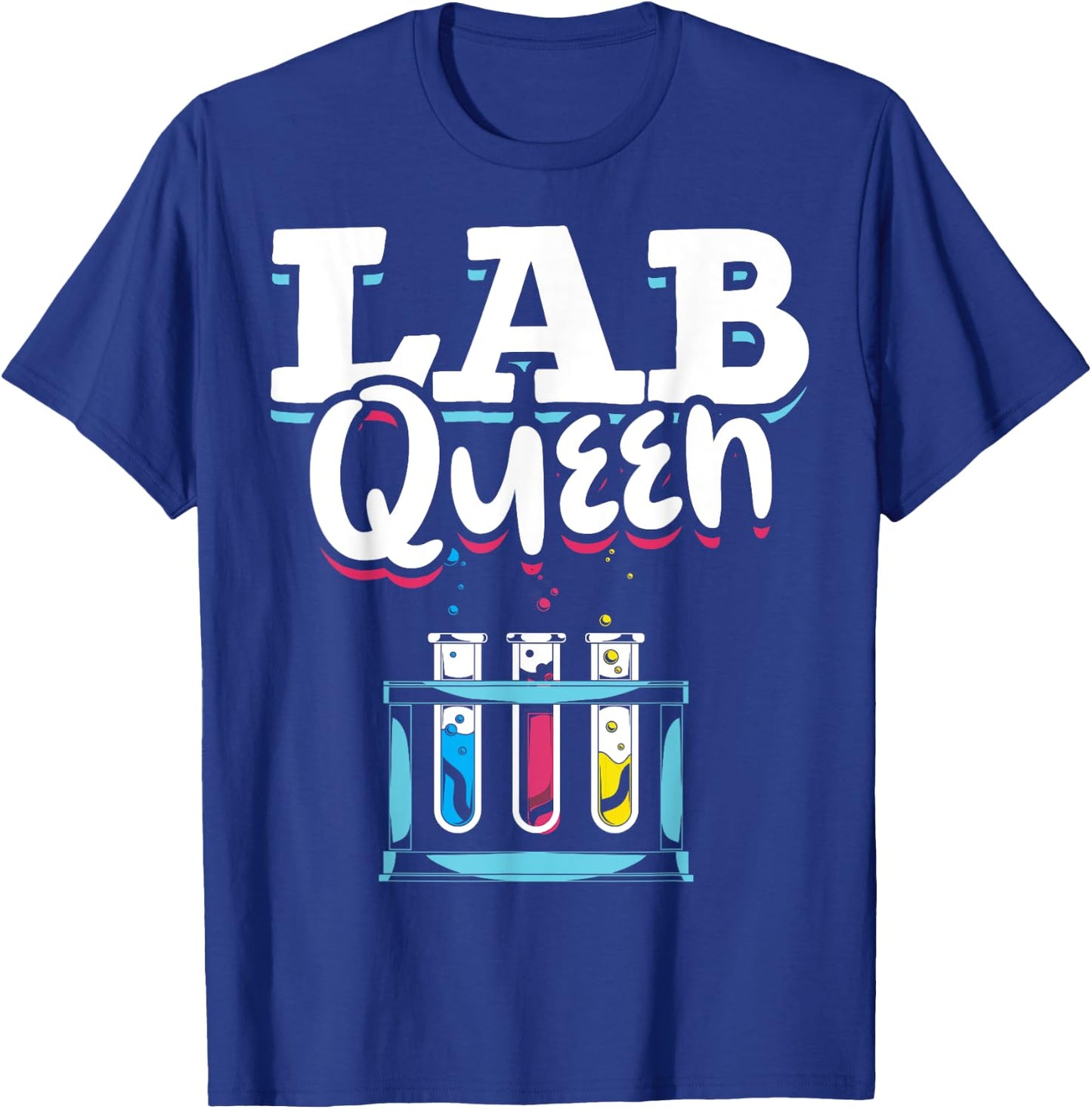 Queen Lab Technician Women Medical Laboratory Scientist T-Shirt - T-Shirt | Royal