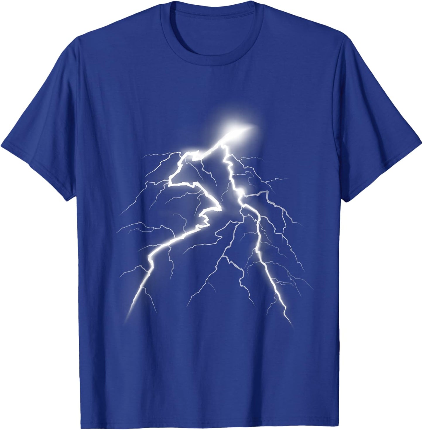 Lightning Shirt with a Lightning Bolt Shirt Graphic Design T-Shirt - T-Shirt | Royal