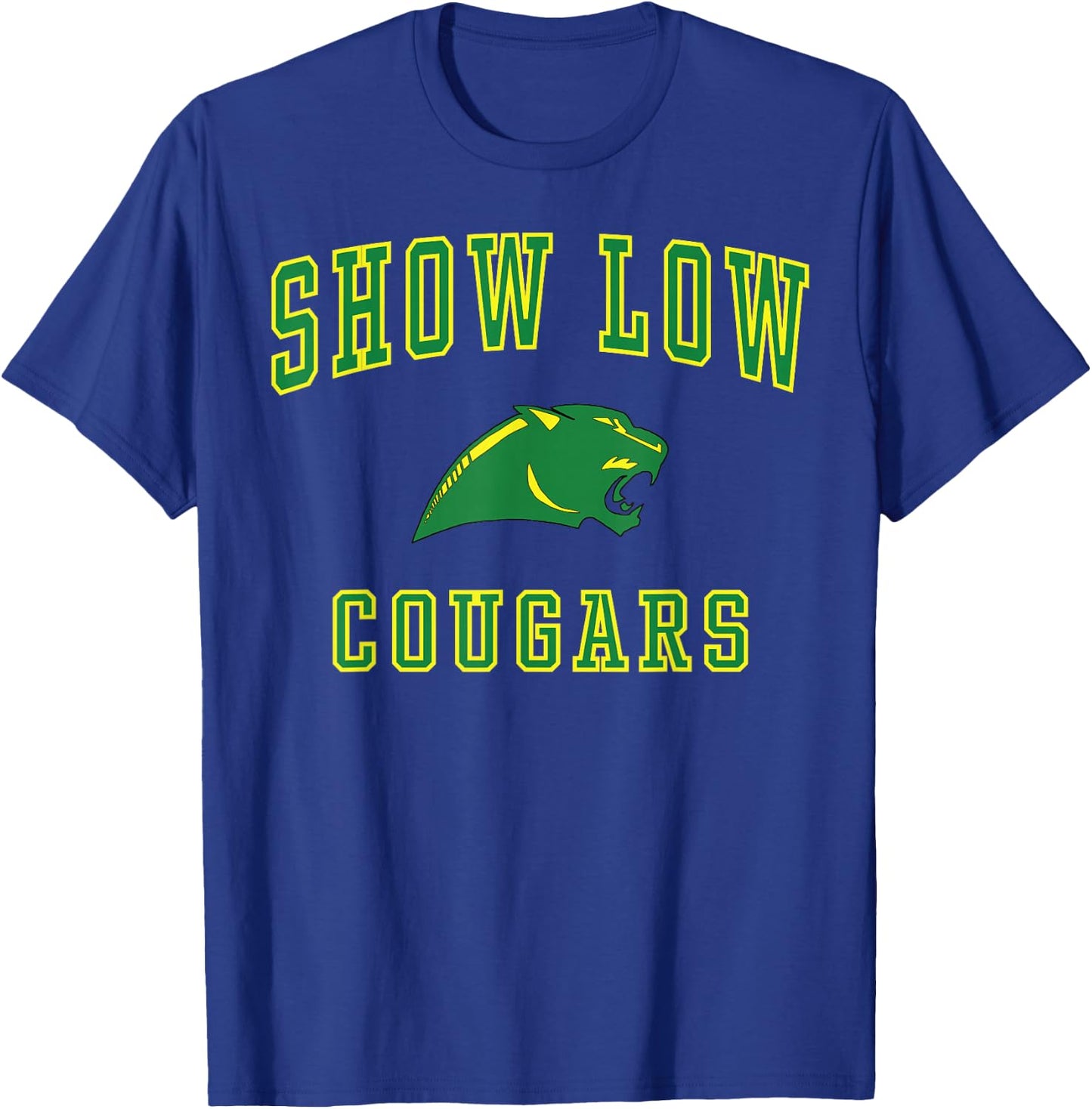 Show Low High School Cougars C1 T-Shirt - T-Shirt | Royal