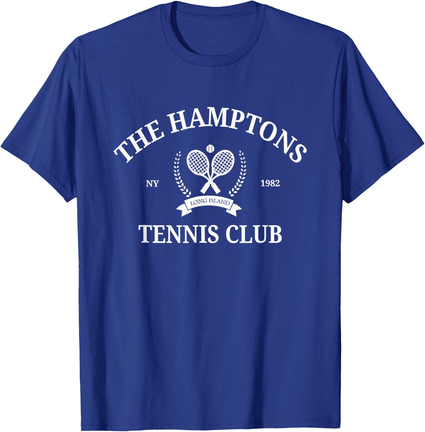 The Hamptons Tennis Club Vintage Style Aesthetic T-Shirt - T-Shirt | Royal