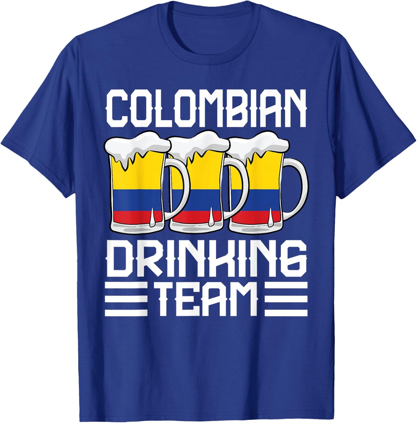 Colombian Drinking Team Colombia T-Shirt - T-Shirt | Royal