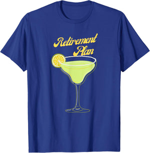 Salty Margarita Retirement Plan T-Shirt - T-Shirt | Royal