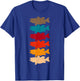 Bass Fishing Retro Vintage Fish Forest Angling Fisherman T-Shirt - T-Shirt | Royal