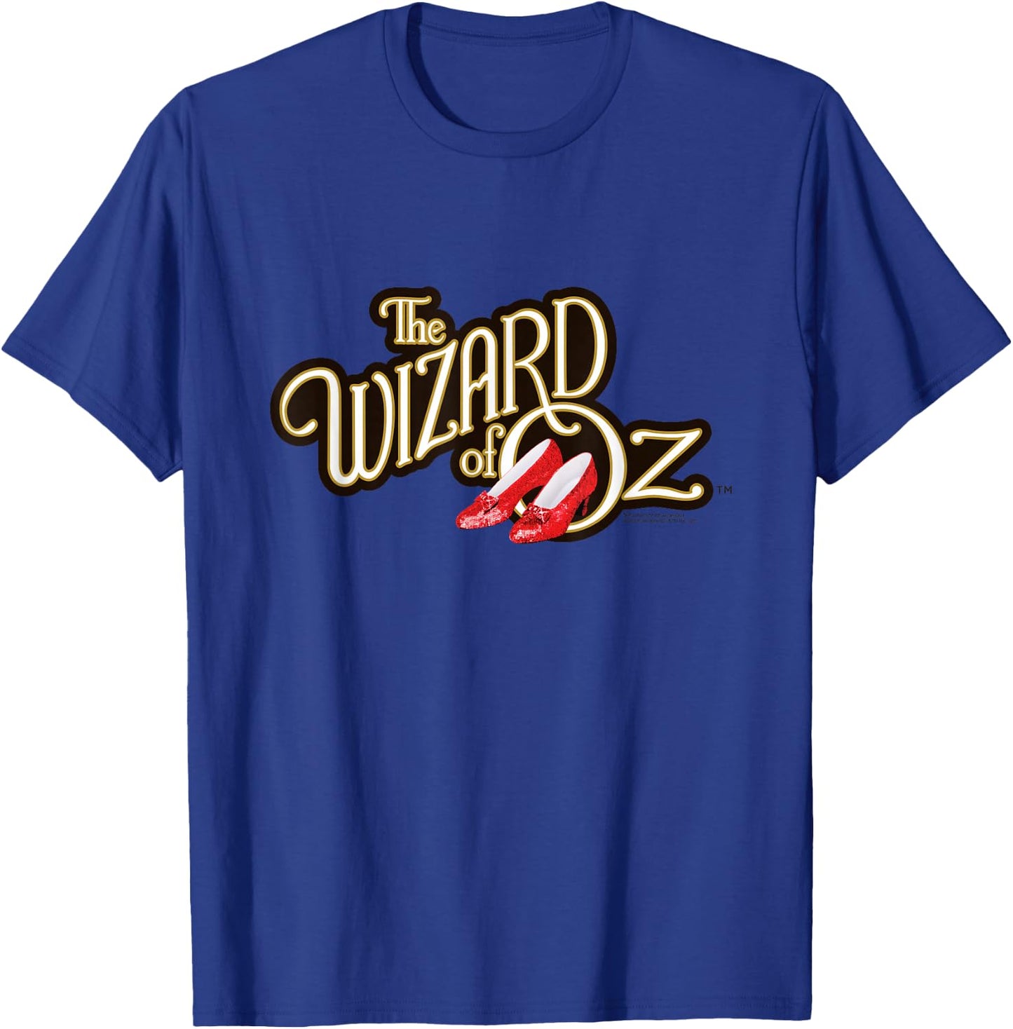Wizard of Oz Logo with Ruby Slippers Vintage Classic Movie T-Shirt - T-Shirt | Royal