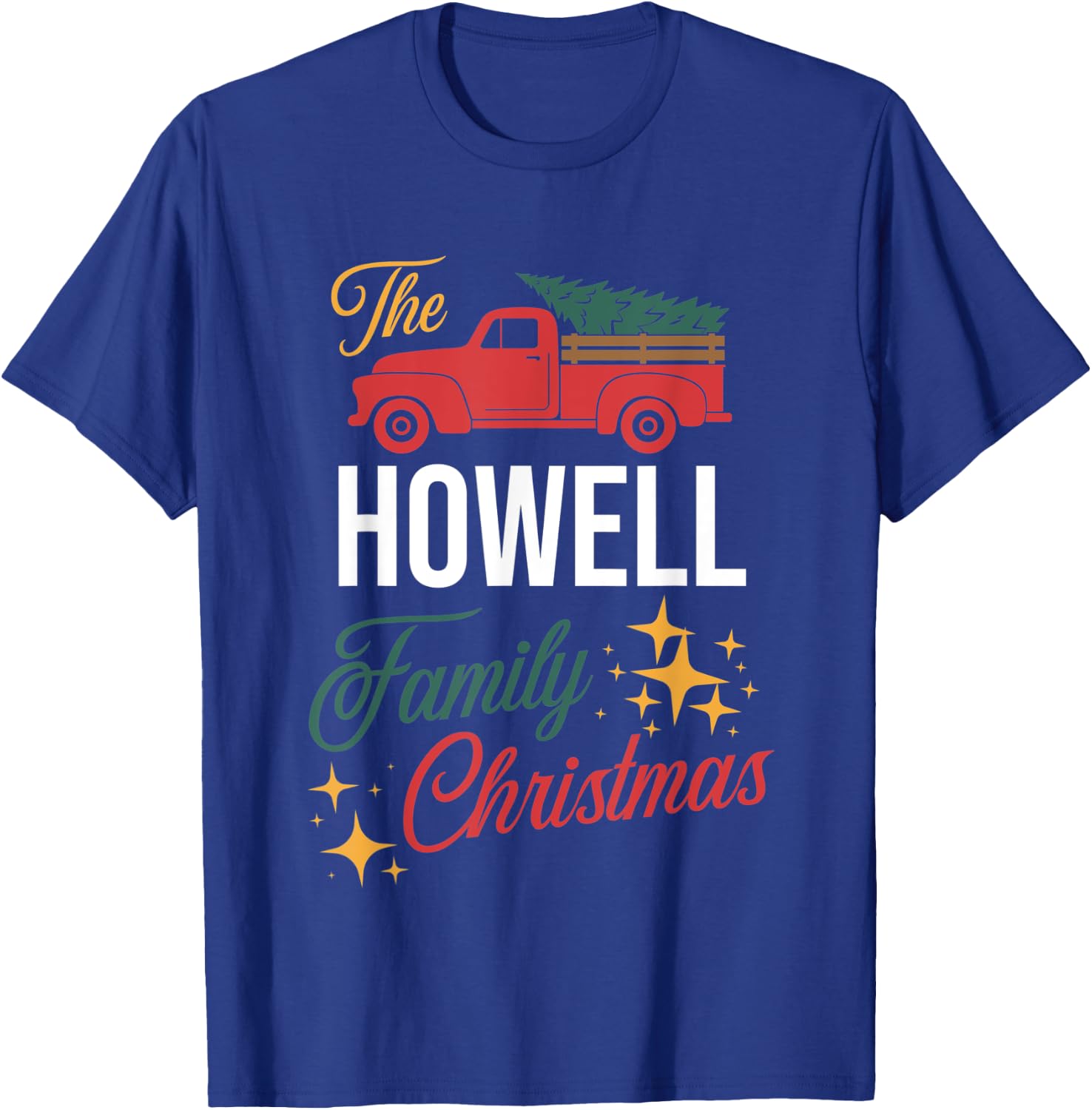 The Howell Family Christmas Matching Pajamas Group Gift T-Shirt - T-Shirt | Royal