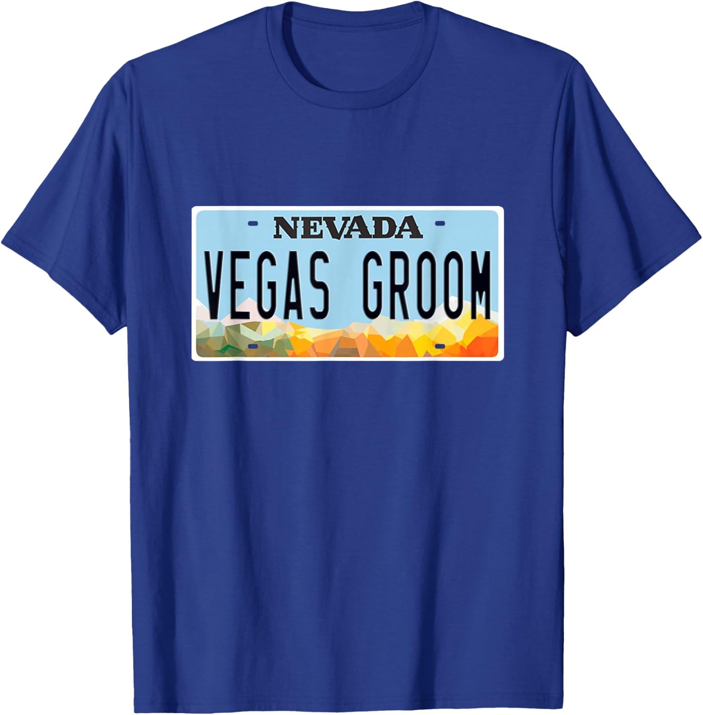 Las Vegas Groom Bride Match Wedding Bachelorette Honeymoon T-Shirt - T-Shirt | Royal