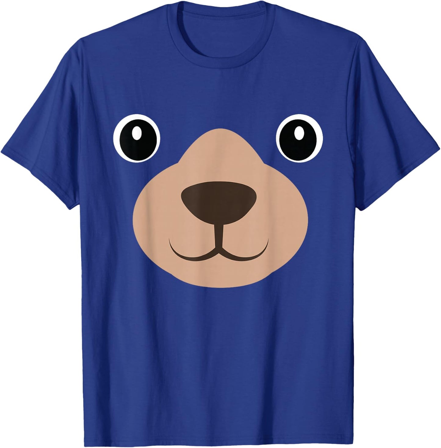 Halloween Mama Bear Face Costume Kids Bear Face Costume T-Shirt - T-Shirt | Royal
