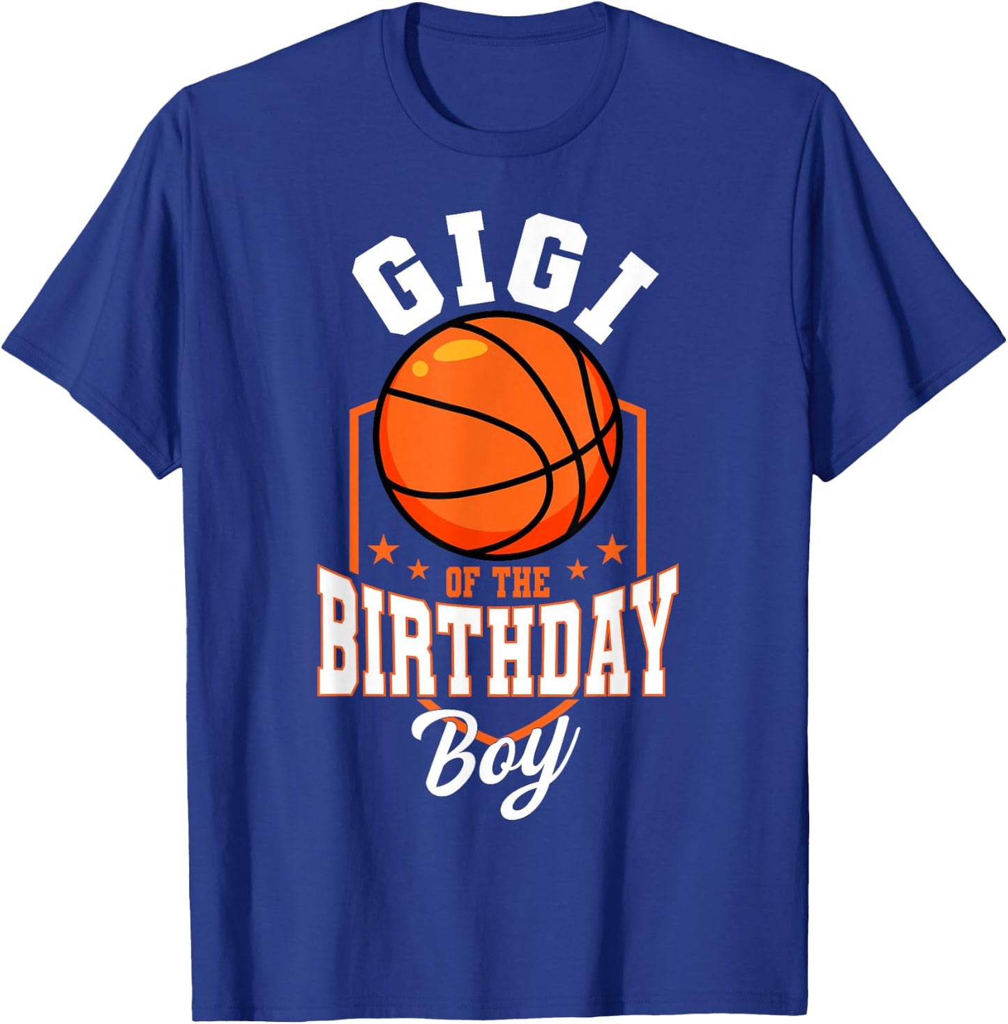 Gigi Of The Birthday Boy Basketball Theme Bday Party T-Shirt - T-Shirt | Royal