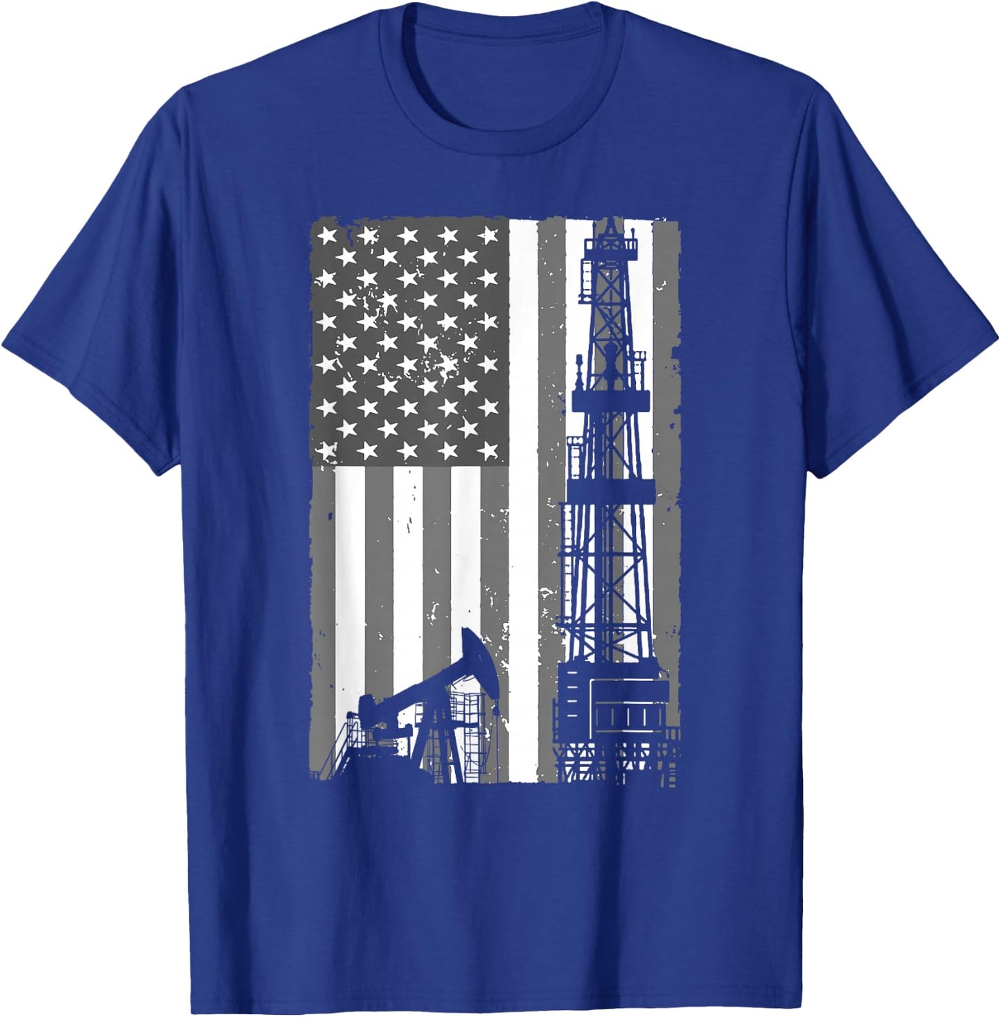 Cool Oil Field Art Women Oilfield Drilling Lovers T-Shirt - T-Shirt | Royal