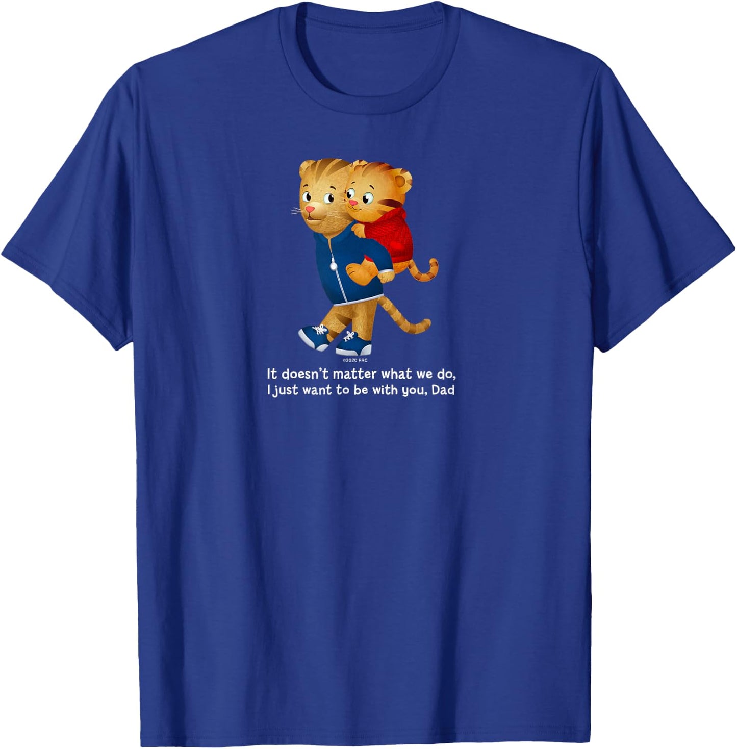 Daniel and Dad Tiger (Dark Shirt) T-Shirt - T-Shirt | Royal