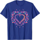 Heart Shaped Butterfly T-Shirt - T-Shirt | Royal