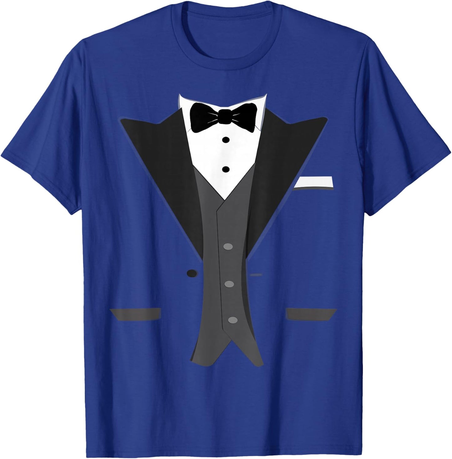 Tuxedo Halloween Wedding Groom Prom Costume Funny T-Shirt - T-Shirt | Royal