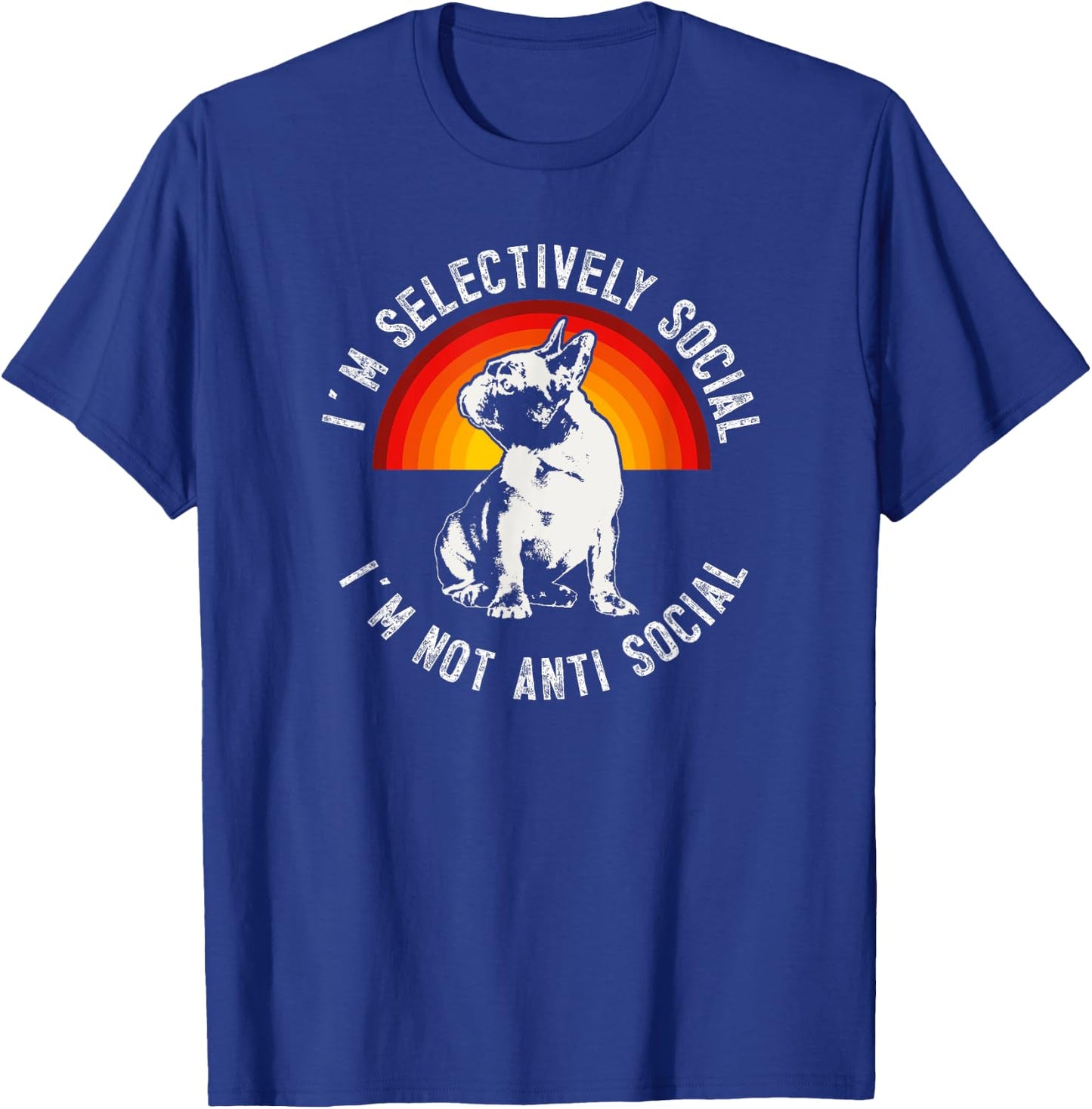 French Bulldog Frenchie Dog Men Women Kids T-Shirt - T-Shirt | Royal