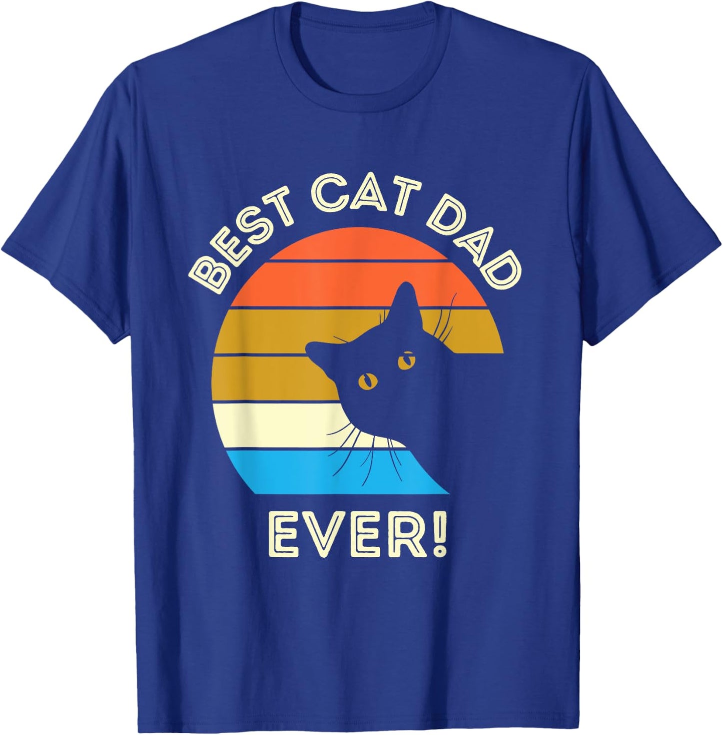 Best Cat Dad Ever Men T-Shirt - T-Shirt | Royal