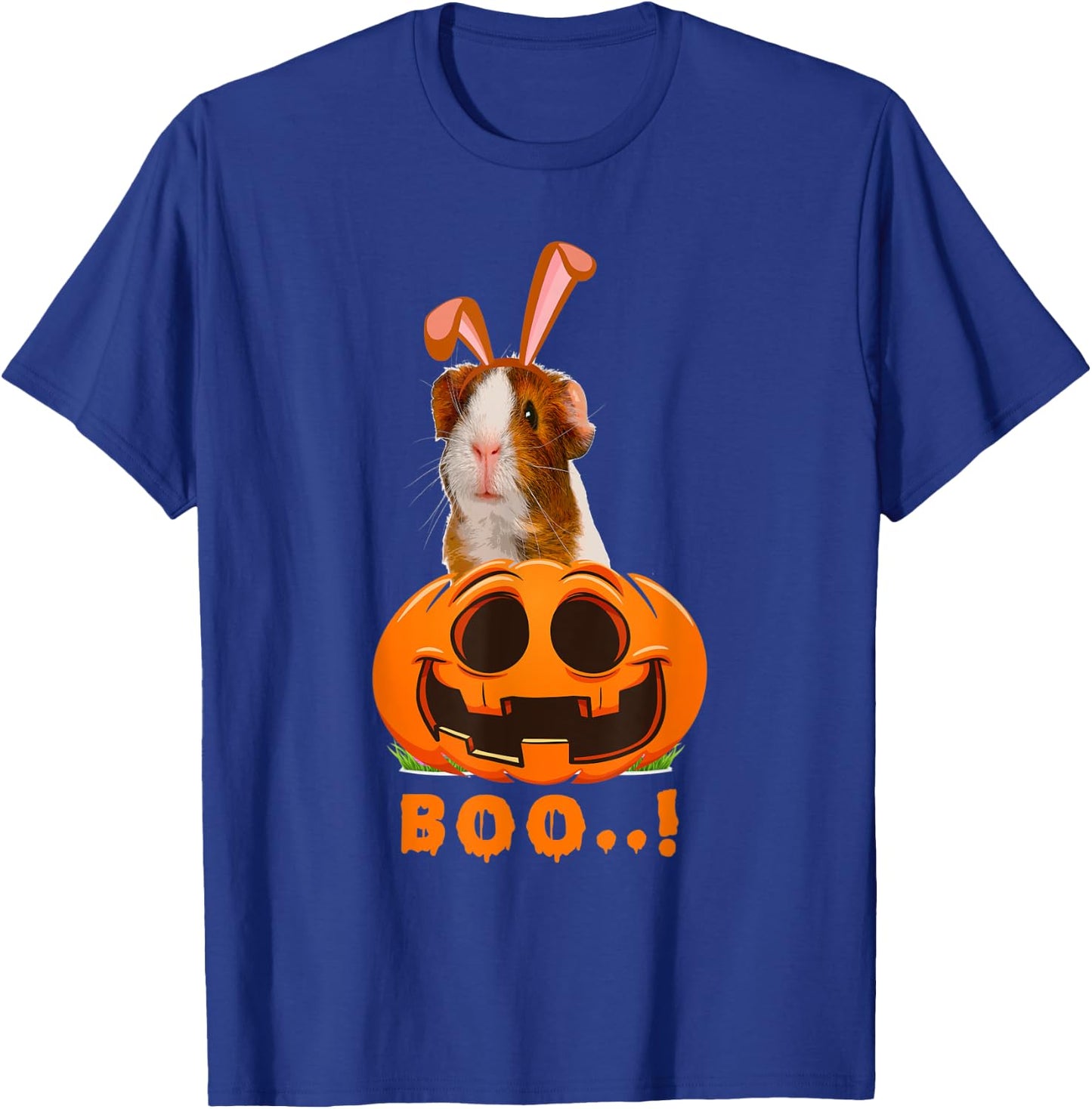 Cute Monster Guinea Pig Lovers Boo Halloween Pumpkin Costume T-Shirt - T-Shirt | Royal