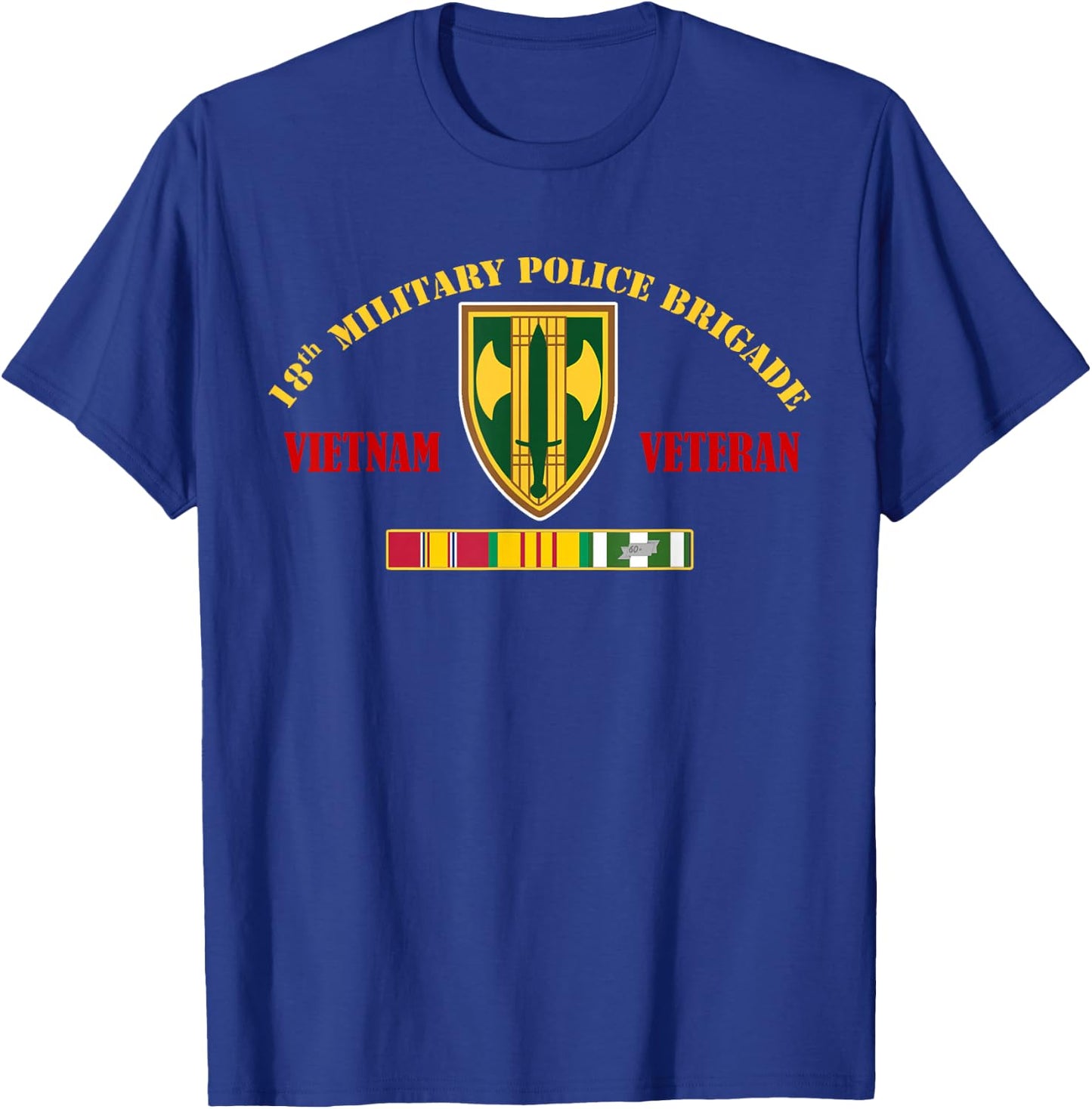 18TH MILITARY POLICE BRIGADE Vietnam Veteran T-Shirt - T-Shirt | Royal
