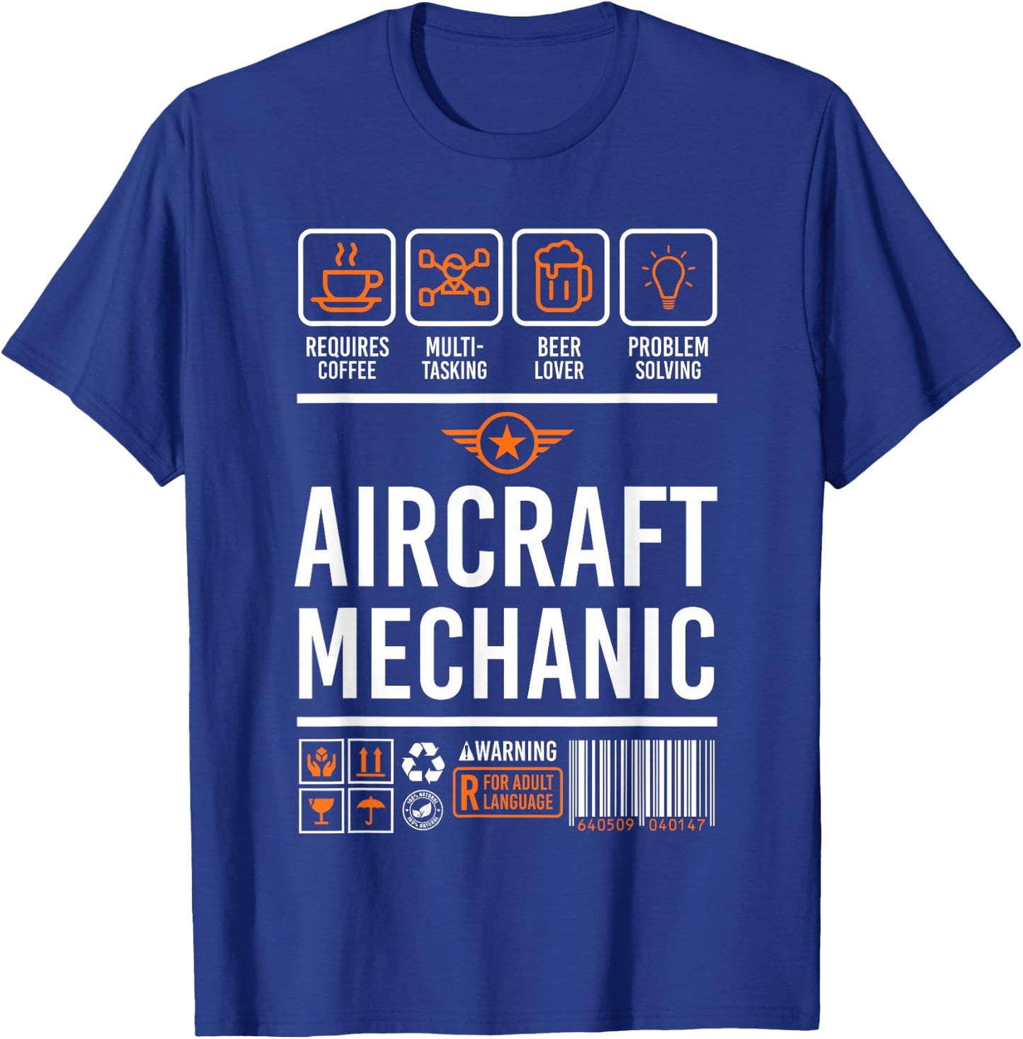 Aircraft Mechanic Shirt | Cute Aircraft Work Wear Gift T-Shirt - T-Shirt | Royal