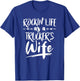 Cute Wife Semi Truck Driver Design For Wives Of Truckers T-Shirt - T-Shirt | Royal