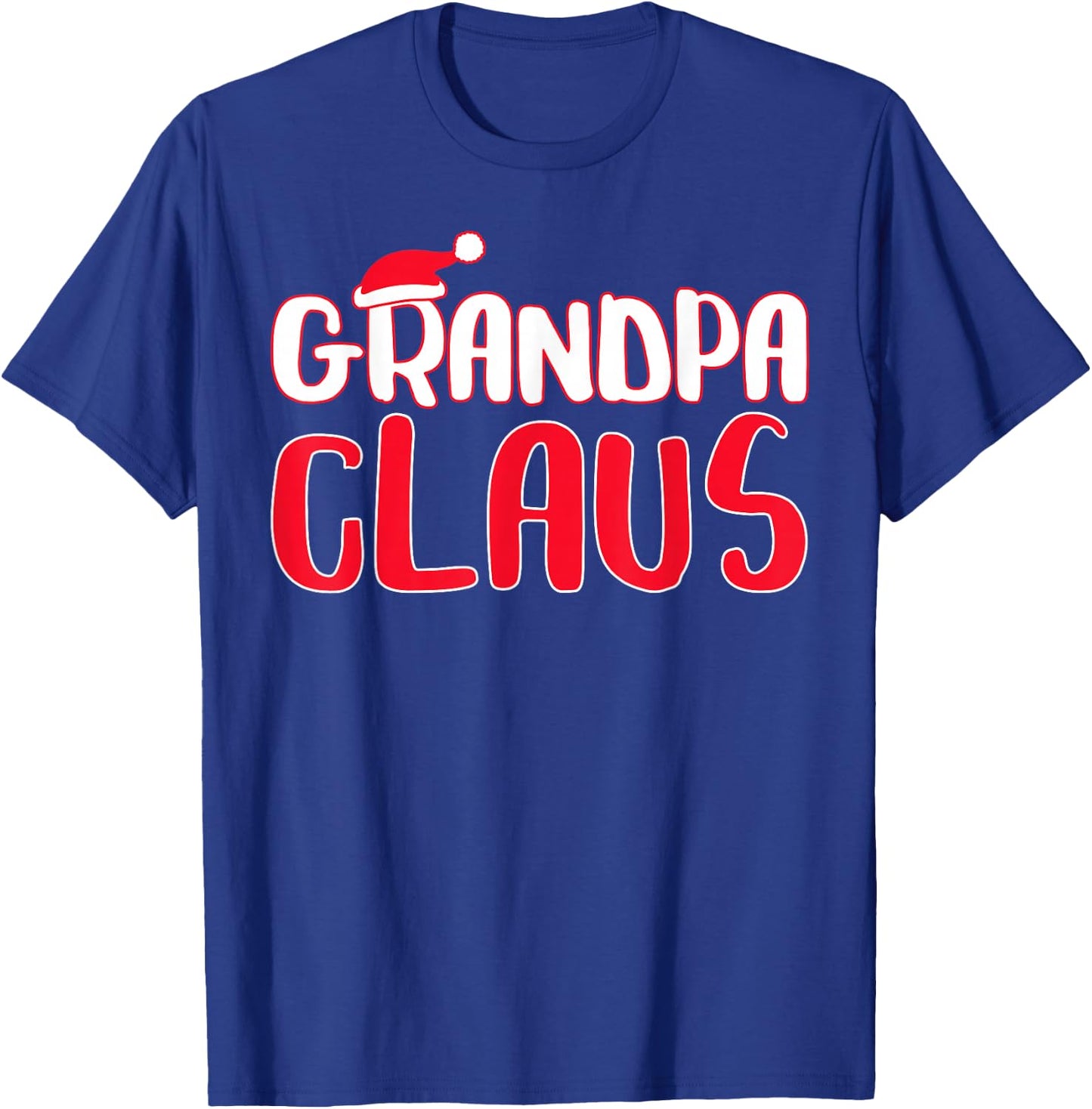 Grandpa Claus Shirts Men's Black Modern Christmas T-Shirt - T-Shirt | Royal