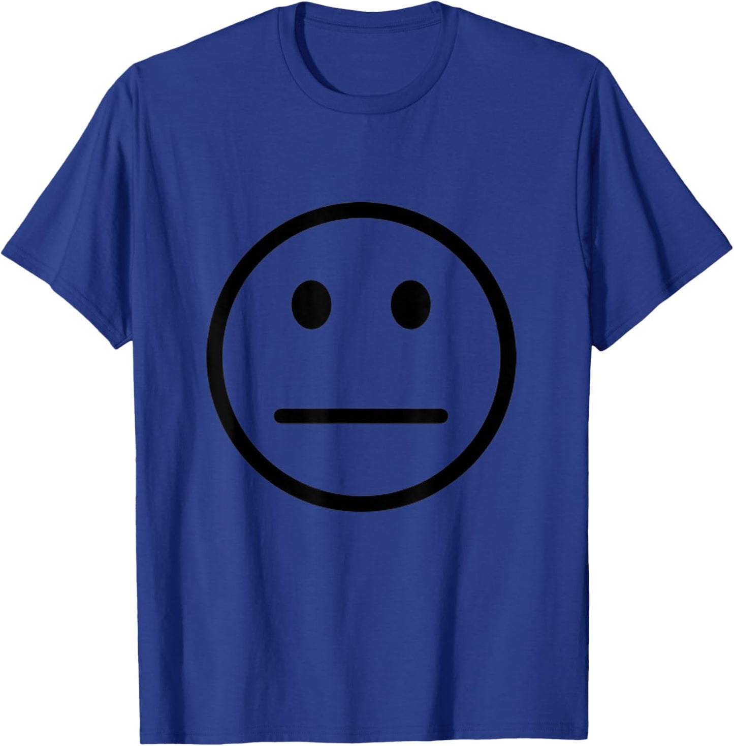 Frown Face Cool Graphic Men Women Boys Girls T-Shirt - T-Shirt | Royal