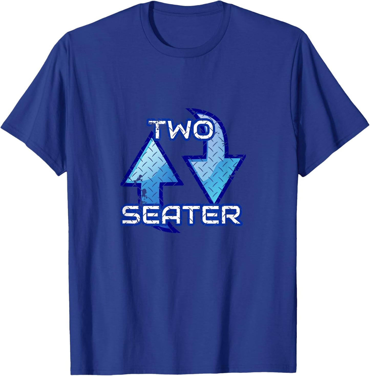 Two Seater 2 Seats Word Play Innuendo T-Shirt - T-Shirt | Royal