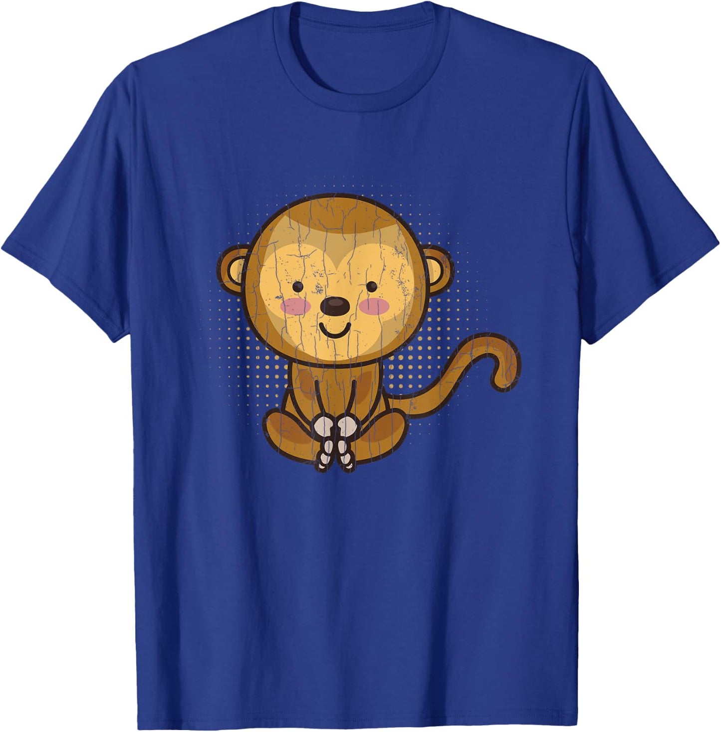 Cute Monkey Funny Monkeys Animal Lover Graphic T-Shirt - T-Shirt | Royal