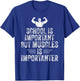 School is Important but Muscles is Importanter Funny Sports T-Shirt - T-Shirt | Royal