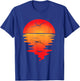 Sailplane Vintage Sunset Gliding Pilot Aviation Airplane T-Shirt - T-Shirt | Royal