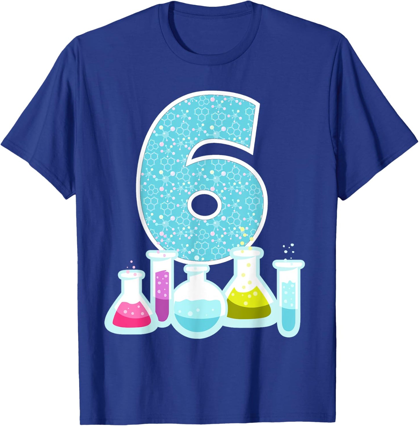 6th Birthday Science Theme Party Science Experiments Science T-Shirt - T-Shirt | Royal