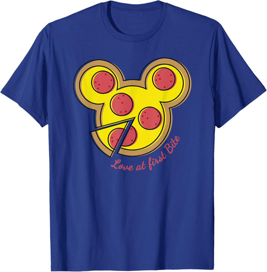 Disney Pizza Mickey Mouse Love At First Bite T-Shirt - T-Shirt | Royal