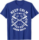 Barber Gift Shirt, Keep Calm It Will Grow Back Men T-Shirt - T-Shirt | Royal