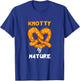Knotty By Nature Baked Funny Pretzel Pun Salty Snack T-Shirt - T-Shirt | Royal