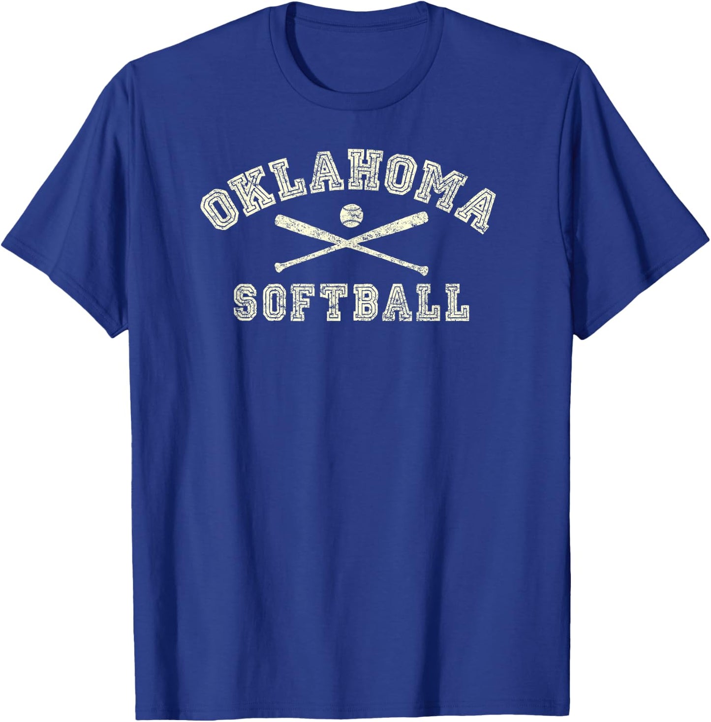 Vintage Oklahoma Softball Gear T-Shirt - T-Shirt | Royal