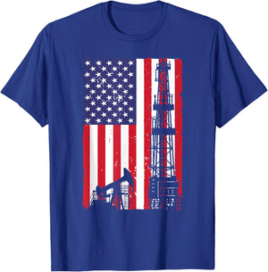 Cool Oil Field Art Women Oilfield Drilling Lovers T-Shirt - T-Shirt | Royal