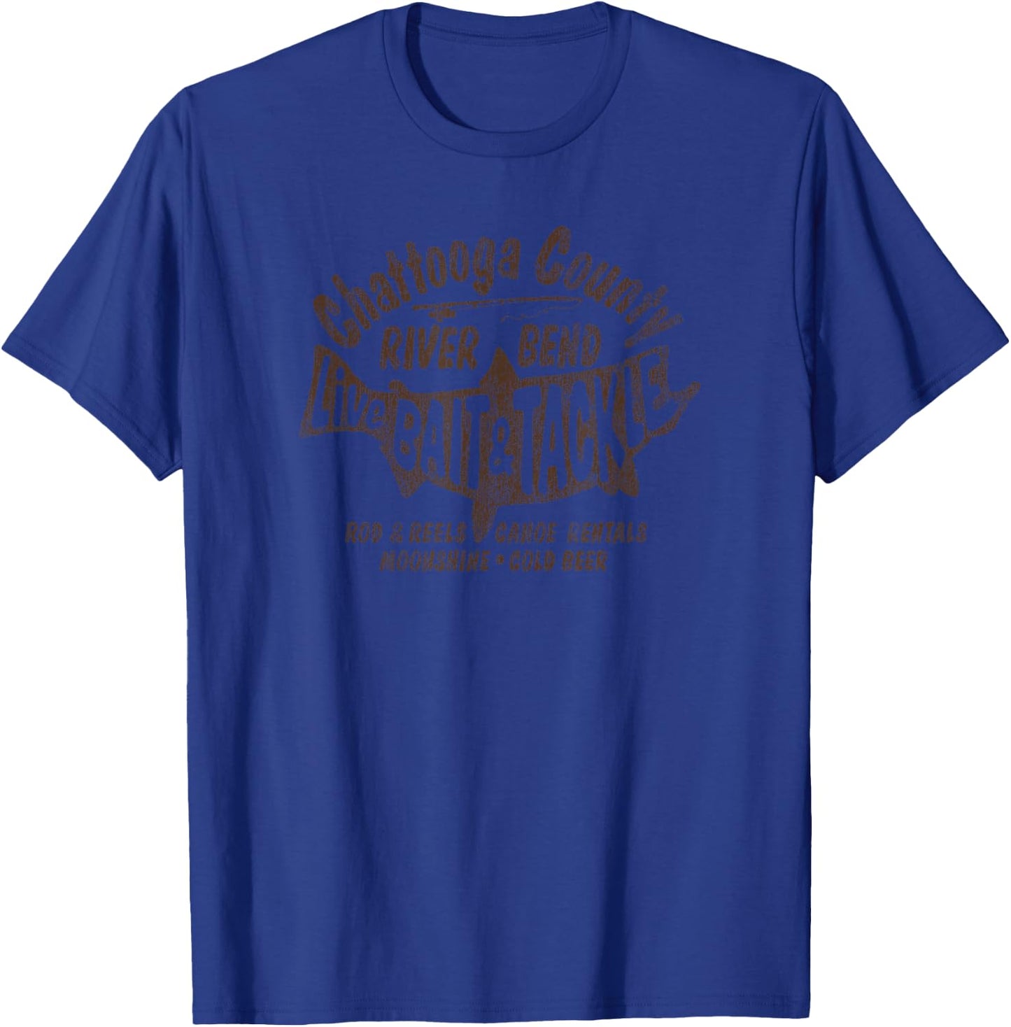 Trendy Live Bait And Tackle Vintage Poster T-Shirt - T-Shirt | Royal