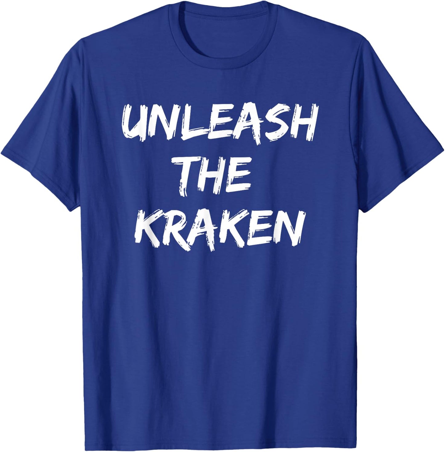 Cool Funny Unleash The Kraken Shirt Novelty Gift Men Women T-Shirt - T-Shirt | Royal